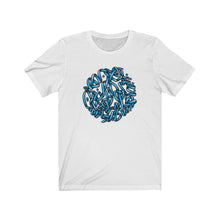 Load image into Gallery viewer, Hasti Blue Calligraphy Short Sleeve Tee
