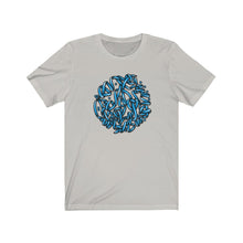 Charger l'image dans la galerie, Hasti Blue Calligraphy Short Sleeve Tee