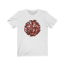 Charger l'image dans la galerie, Hasti Red Calligraphy Short Sleeve Tee