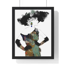 Charger l'image dans la galerie, "Love in The Afternoon" Digital Print on Premium Framed Vertical Poster