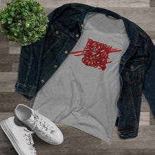 Charger l'image dans la galerie, Rumi Poem Red Calligraphy on 100% Organic Women's Lover T-shirt