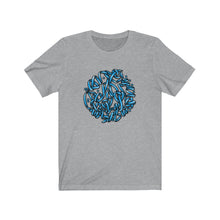 Charger l'image dans la galerie, Hasti Blue Calligraphy Short Sleeve Tee