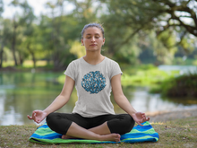 Charger l'image dans la galerie, Hasti Blue Calligraphy Short Sleeve Tee