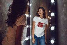 Charger l'image dans la galerie, Rumi Poem Red Calligraphy on 100% Organic Women's Lover T-shirt