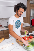 Charger l'image dans la galerie, Hasti Blue Calligraphy Short Sleeve Tee