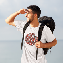 Load image into Gallery viewer, Hasti Red Calligraphy Short Sleeve Tee
