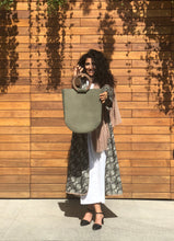 Load image into Gallery viewer, Hand-made Vegan Leather Tote Bag
