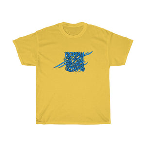 Rumi's Poem Blue Calligraphy on 100% Cotton Unisex T-Shirt