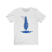 Charger l&#39;image dans la galerie, Dele Senobariam Blue Calligraphy Short Sleeve Tee
