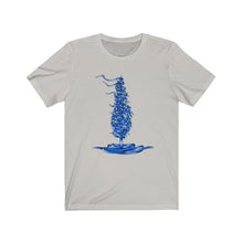Charger l&#39;image dans la galerie, Dele Senobariam Blue Calligraphy Short Sleeve Tee
