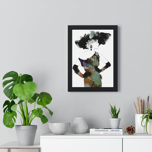 "Love in The Afternoon" Digital Print on Premium Framed Vertical Poster