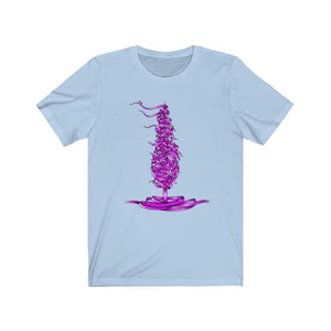 Dele Senobariam Calligraphy Violet Short Sleeve Tee