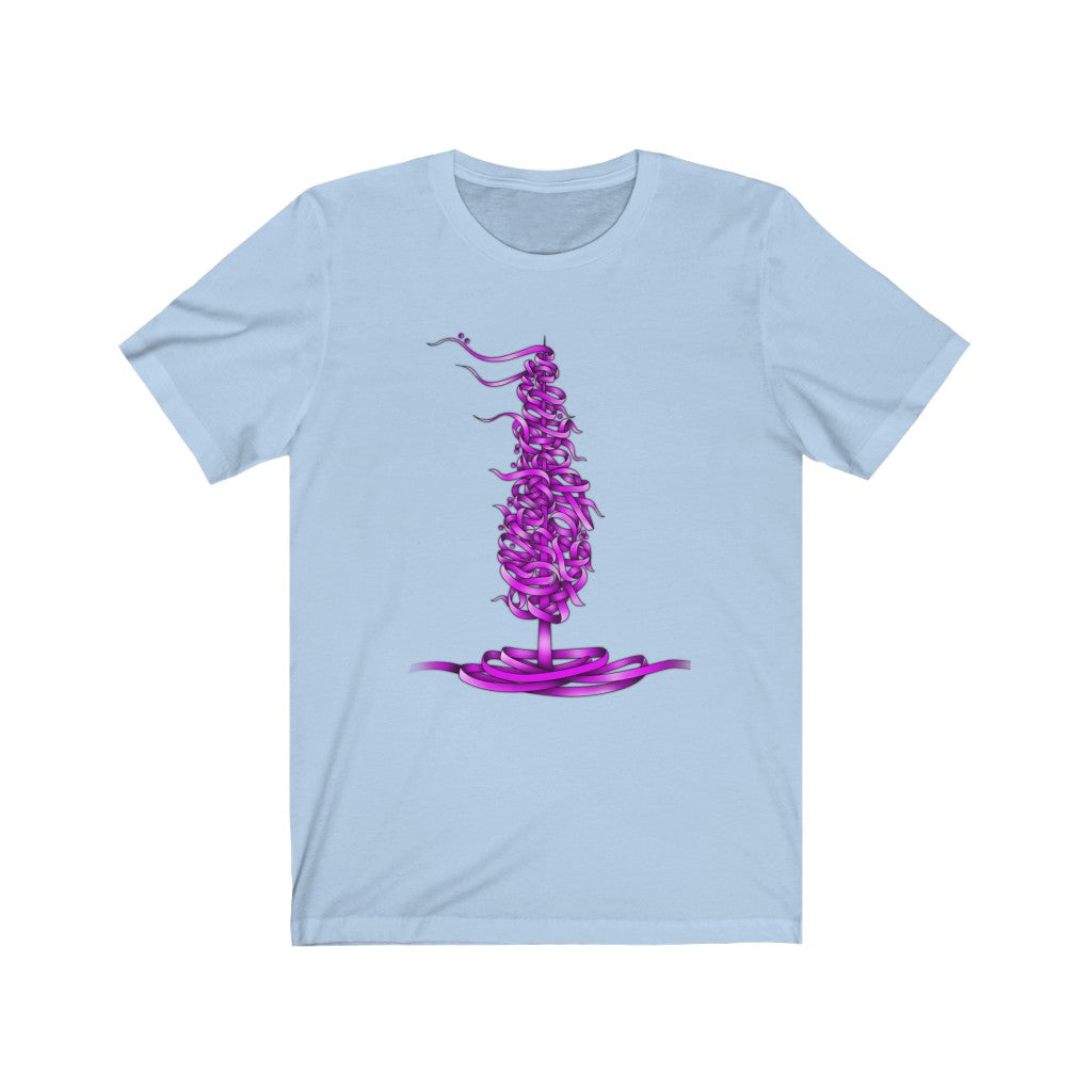 Dele Senobariam Calligraphy Violet Short Sleeve Tee