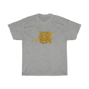 Rumi Poem Yellow Calligraphy on 100% Cotton Unisex T-Shirt