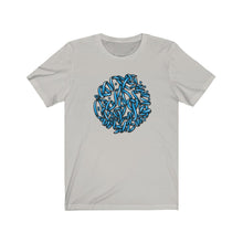 Load image into Gallery viewer, Hasti Blue Calligraphy Short Sleeve Tee
