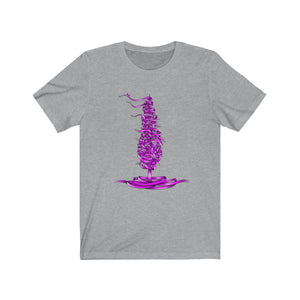 Dele Senobariam Calligraphy Violet Short Sleeve Tee