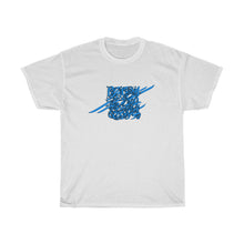 Load image into Gallery viewer, Rumi&#39;s Poem Blue Calligraphy on 100% Cotton Unisex T-Shirt
