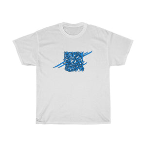 Rumi's Poem Blue Calligraphy on 100% Cotton Unisex T-Shirt