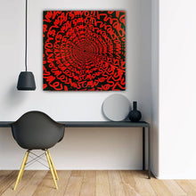 Charger l&#39;image dans la galerie, Hafez Poem Original Acrylic on gallery canvas 100X100 (cm).
