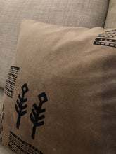 Load image into Gallery viewer, Handmade Cushion Wood Block Print on Cotton Sued with Pillow Insert
