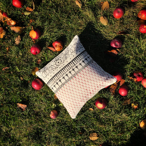 Baloochi Handmade Qalamkari Cushion with Pillow Insert