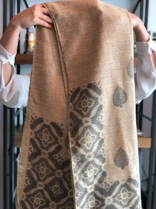Sarv Yellow Hand-made Organic Cotton Shawl