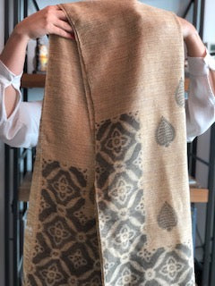Sarv Yellow Hand-made Organic Cotton Shawl
