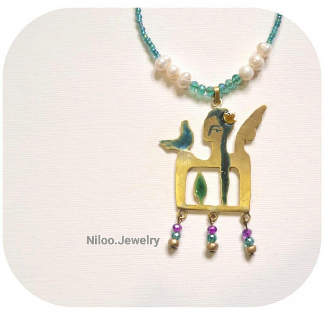 Aoede Goddess of voice and song Necklace