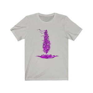 Dele Senobariam Calligraphy Violet Short Sleeve Tee