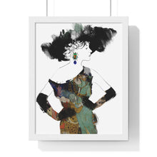 Charger l&#39;image dans la galerie, &quot;Love in The Afternoon&quot; Digital Print on Premium Framed Vertical Poster

