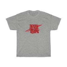 Load image into Gallery viewer, Rumi Peom Red Calligraphy on 100% Cotton T-Shirt
