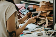 Load image into Gallery viewer, Hand-made Vegan Leather Everyday Tote Bag
