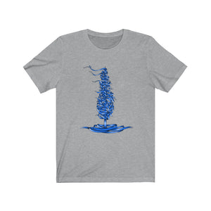Dele Senobariam Blue Calligraphy Short Sleeve Tee