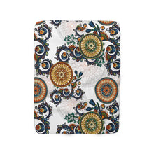Load image into Gallery viewer, Sunflower Sherpa Fleece Blanket
