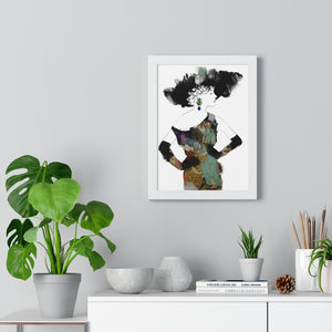 "Love in The Afternoon" Digital Print on Premium Framed Vertical Poster