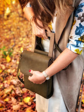 Load image into Gallery viewer, Crossbody Hand-made Vegan Leather Bag
