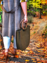 Load image into Gallery viewer, Hand-made Vegan Leather Tote Bag
