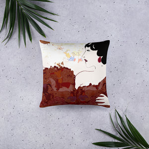 "40's Fashion Style" Digital Print on Basic Pillow