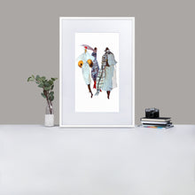 Load image into Gallery viewer, &quot;Autumn in Paris&quot; Digital Print on Matte Paper Framed Poster
