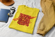 Charger l&#39;image dans la galerie, Rumi Peom Red Calligraphy on 100% Cotton T-Shirt
