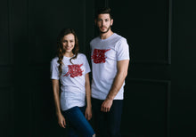 Charger l&#39;image dans la galerie, Rumi Peom Red Calligraphy on 100% Cotton T-Shirt
